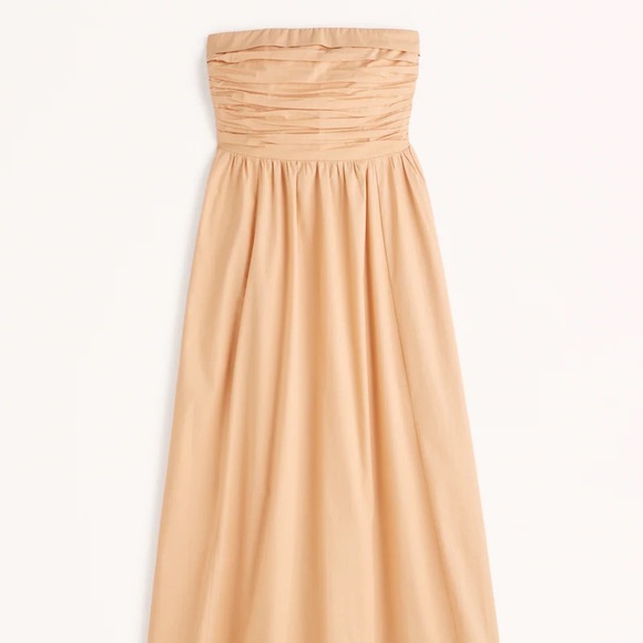 abercrombie poplin strapless midi dress Abercrombie & Fitch | Dresses | Poplin Strapless Midi Dress